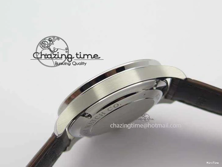 MIROTIME 0719 Supportive Portuguese Chrono IW371431 ZF 1:1 Best Edition Gray Dial On Brown Leather Strap A79350 (Slim Movement) 7261